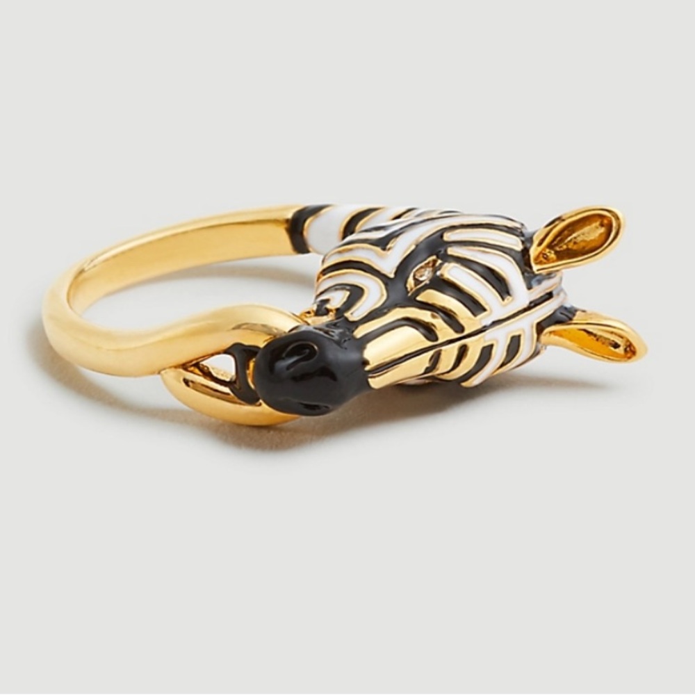 Ann Taylor Zebra Enamel Ring
